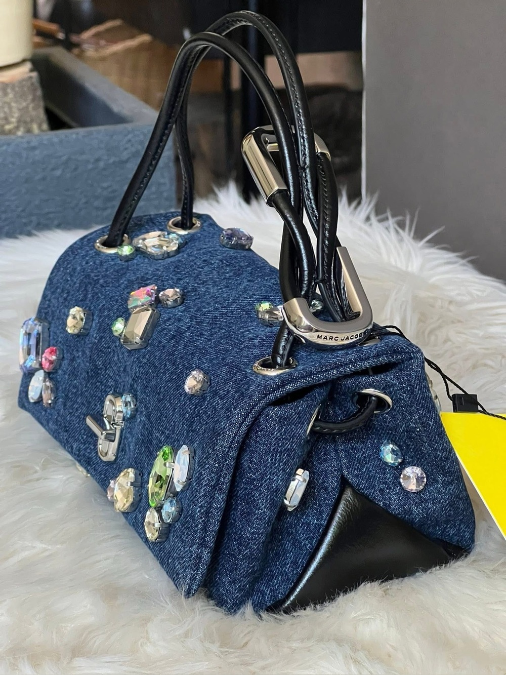 2P5HSC050H03 - Marc Jacobs The Gem Denim Mini Dual Bag - Picture 3 of 15